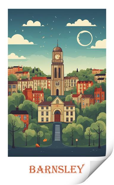 Barnsley Travel Poster Print by Steve Smith