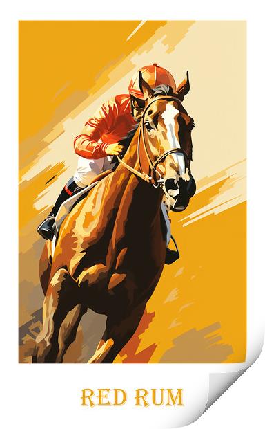 Red Rum Poster Print by Steve Smith