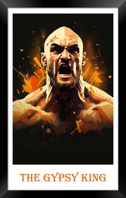 Tyson Fury Poster Framed Print by Steve Smith
