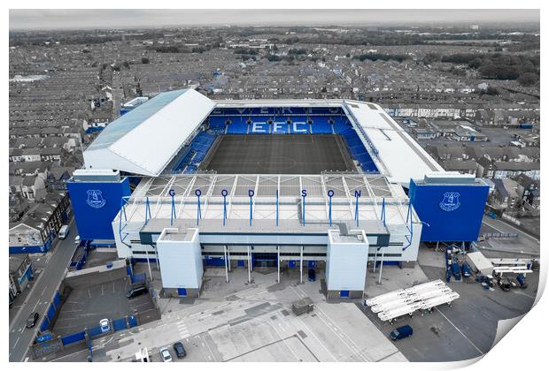 Goodison Park Everton FC Print by Apollo Aerial Photography
