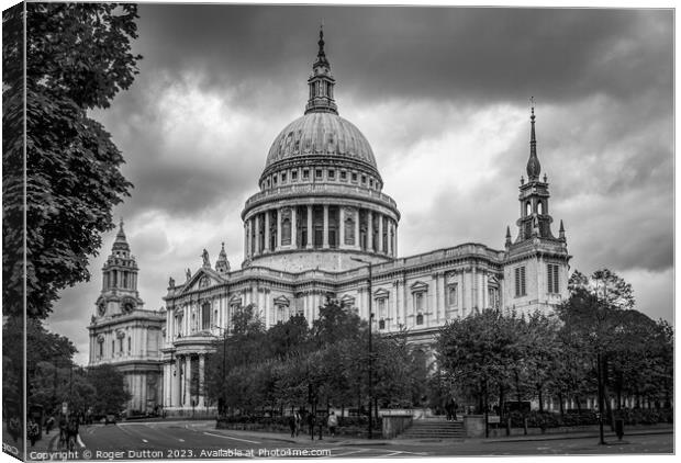 St Paul's Cathedral: An Ageless Icon Canvas Print by Roger Dutton