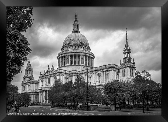 St Paul's Cathedral: An Ageless Icon Framed Print by Roger Dutton
