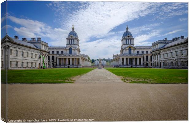The Stately Greenwich University Edifice Canvas Print by Paul Chambers