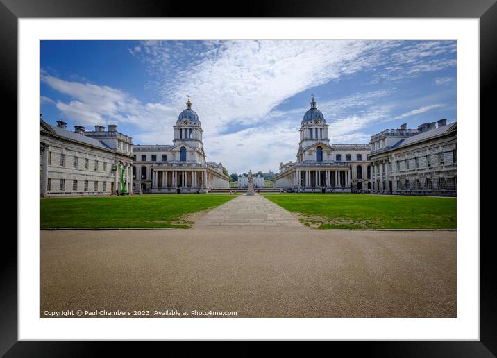 The Stately Greenwich University Edifice Framed Mounted Print by Paul Chambers