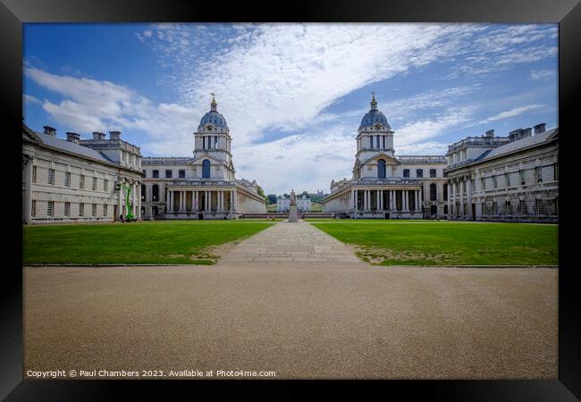 The Stately Greenwich University Edifice Framed Print by Paul Chambers