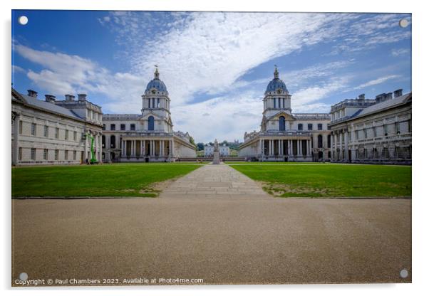 The Stately Greenwich University Edifice Acrylic by Paul Chambers