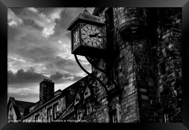 Edinburgh Canongate Tolbooth Clock Framed Print by RJW Images