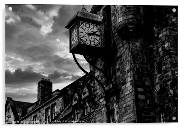Edinburgh Canongate Tolbooth Clock Acrylic by RJW Images