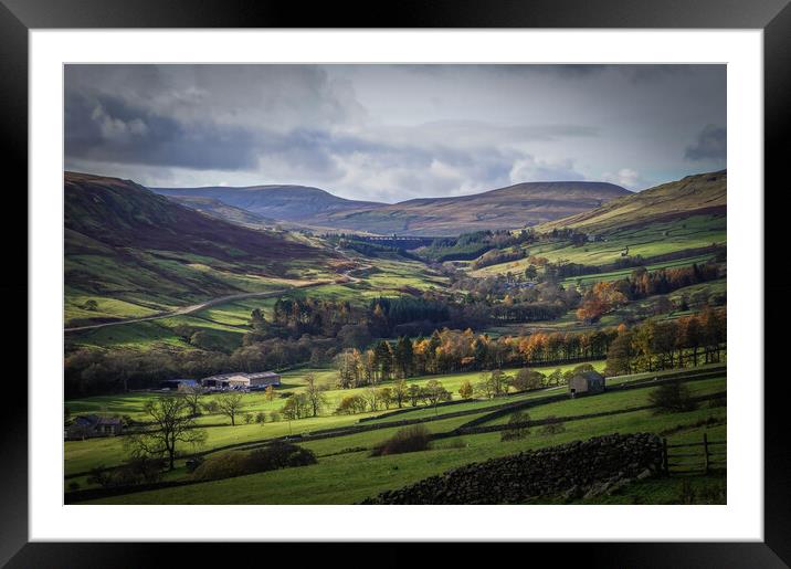 Scar House Reservoir Autumn Framed Mounted Print by Paul Grubb