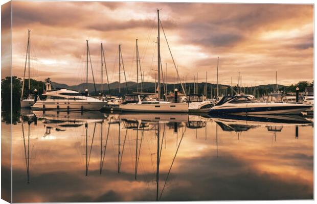 Windermere Reflections Canvas Print by Tim Hill