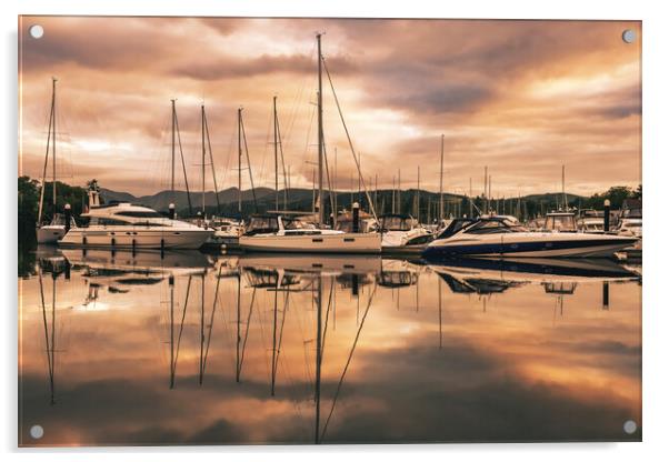 Windermere Reflections Acrylic by Tim Hill