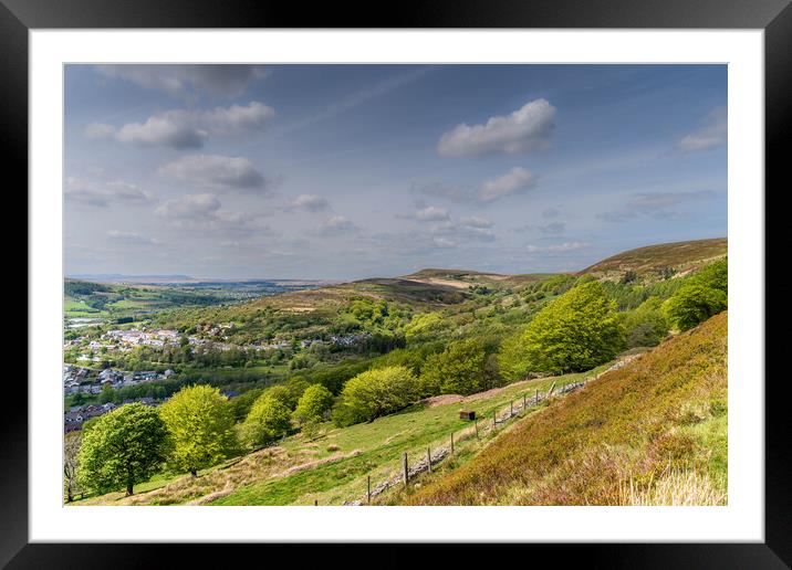 Welsh Valley View Framed Mounted Print by Paul Grubb