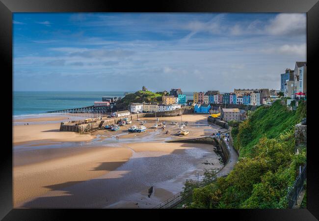 Tenby Harbour View Framed Print by Paul Grubb
