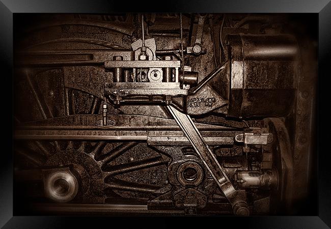 Steam Train Abstract the Second Framed Print by Celtic Origins