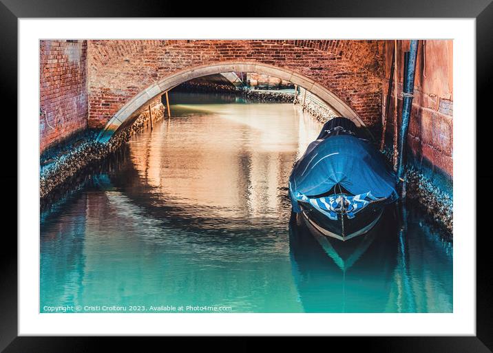 Beautiful Venice. Framed Mounted Print by Cristi Croitoru
