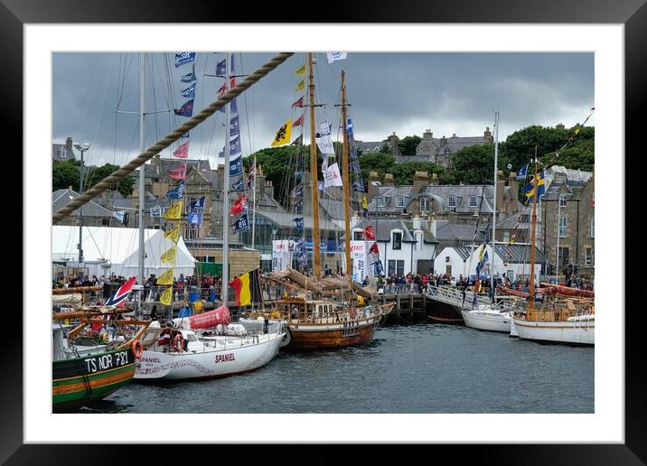 Yachts Accompanying Tall Ships Race Framed Mounted Print by Anne Macdonald
