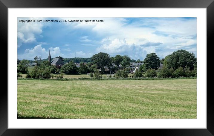 Duffus Village Moray Framed Mounted Print by Tom McPherson