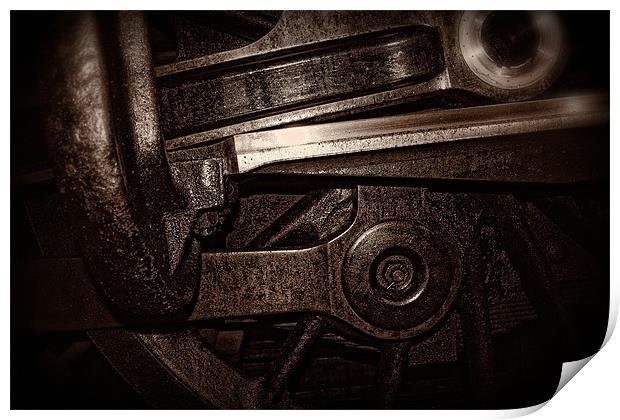 Steam Train Abstract the Third Print by Celtic Origins