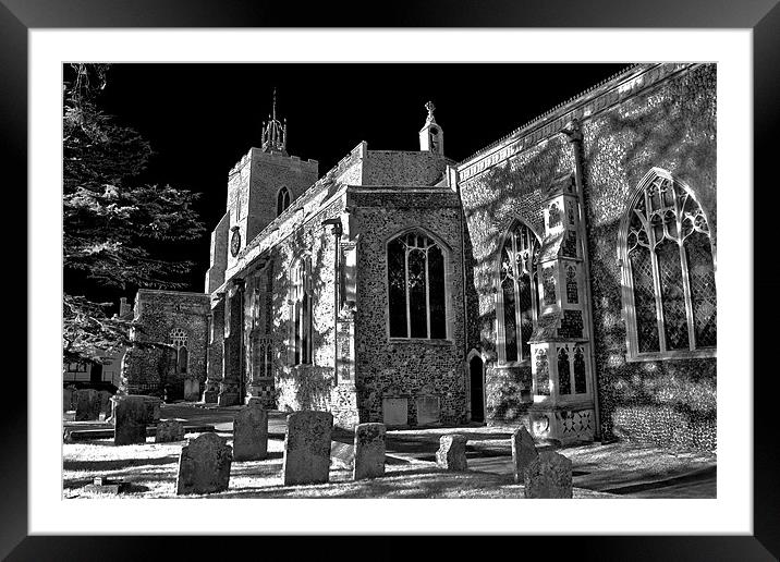 St Mary's Church Diss Framed Mounted Print by Darren Burroughs