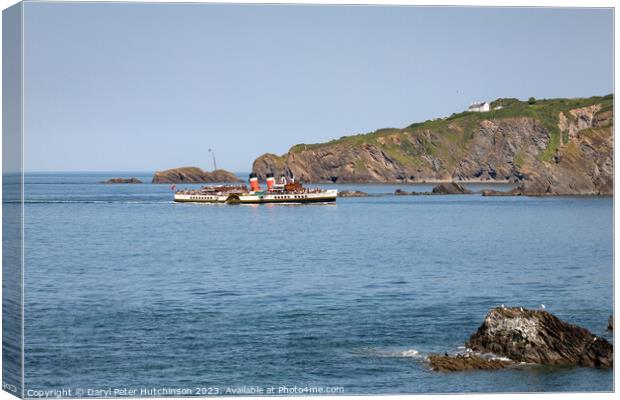 Paddle Steamer Waverley approaches Ilfracombe Canvas Print by Daryl Peter Hutchinson