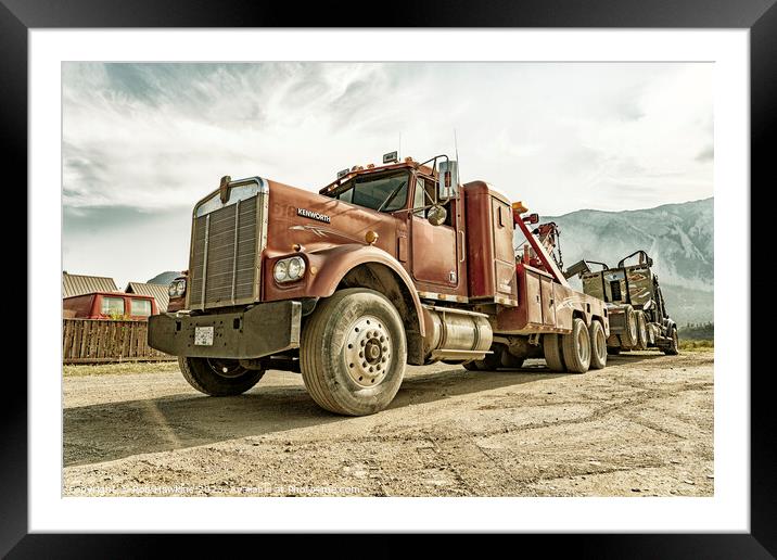 Candian wrecker truck  Framed Mounted Print by Rob Hawkins