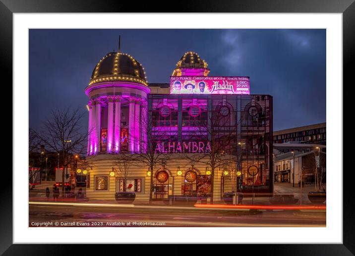 Alhambra Theatre Framed Mounted Print by Darrell Evans