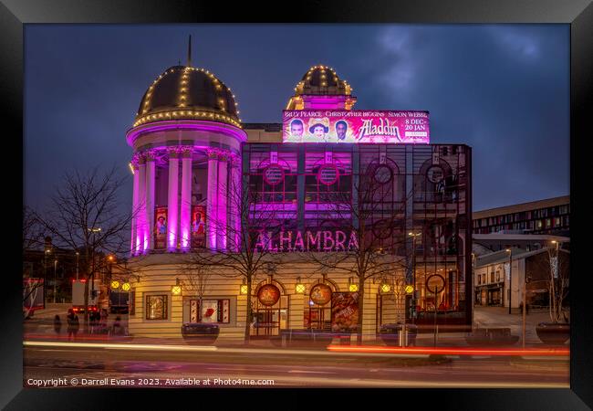 Alhambra Theatre Framed Print by Darrell Evans