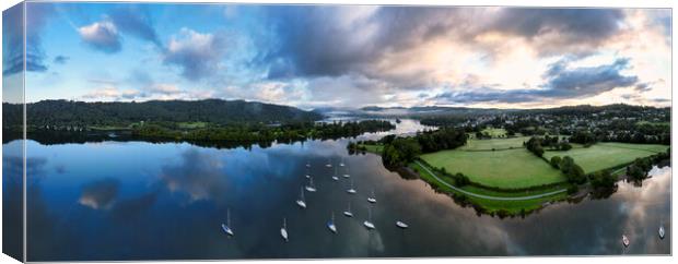 Lake Windermere Panorama Canvas Print by Tim Hill