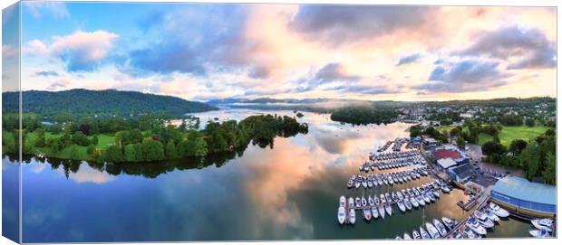 Lake Windermere Panorama Canvas Print by Tim Hill