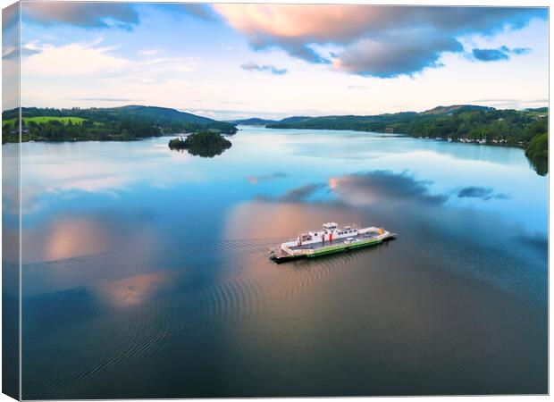 Windermere Ferry Canvas Print by Tim Hill