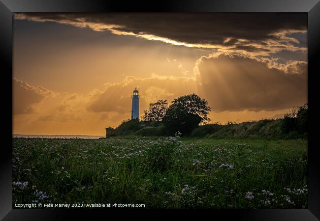 Hale Lighthouse Framed Print by Pete Mainey