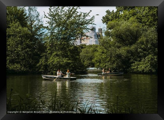 Central Park Framed Print by Benjamin Brewty