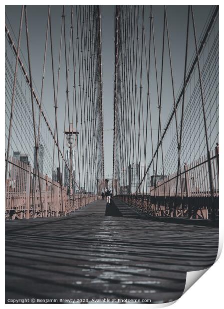 Brooklyn bridge  Print by Benjamin Brewty