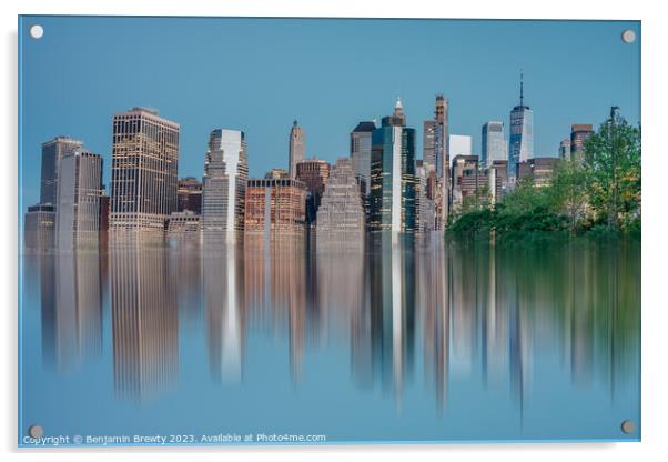 New York Acrylic by Benjamin Brewty