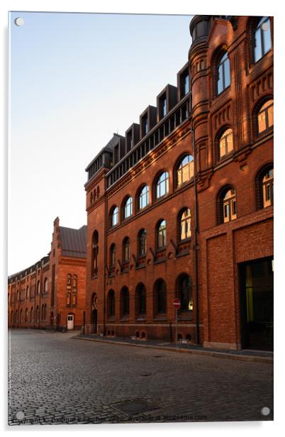 Speicherstadt Warehouse District Brick Building in Hamburg Acrylic by Dietmar Rauscher