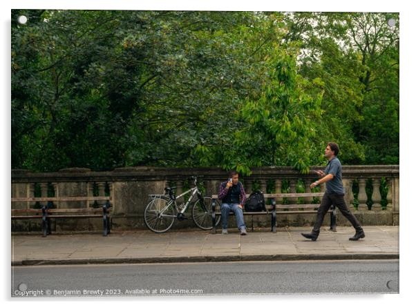 Oxford Street Photography Acrylic by Benjamin Brewty