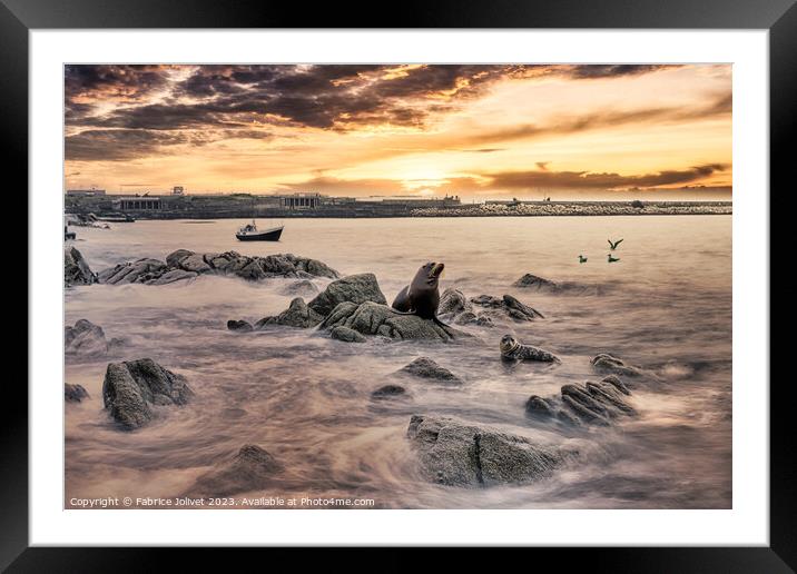 Serene Dawn at Sandycove, Ireland Framed Mounted Print by Fabrice Jolivet