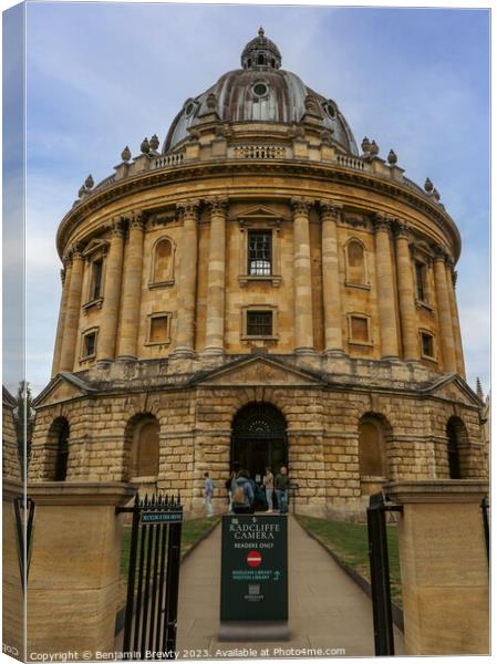 Radcliffe Camera Canvas Print by Benjamin Brewty