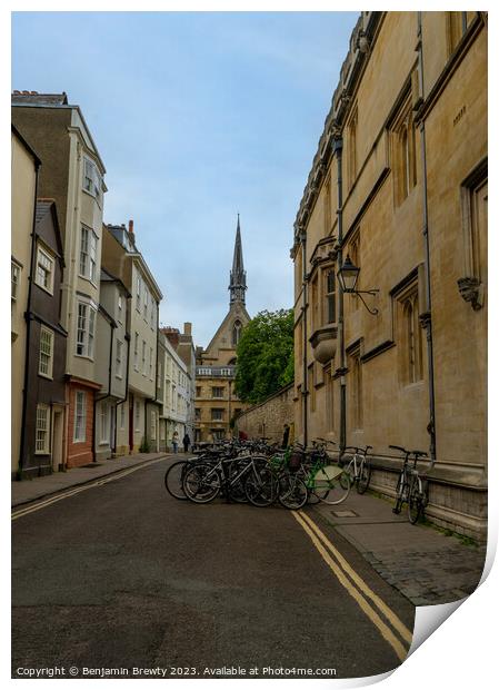 Oxford Streets Print by Benjamin Brewty