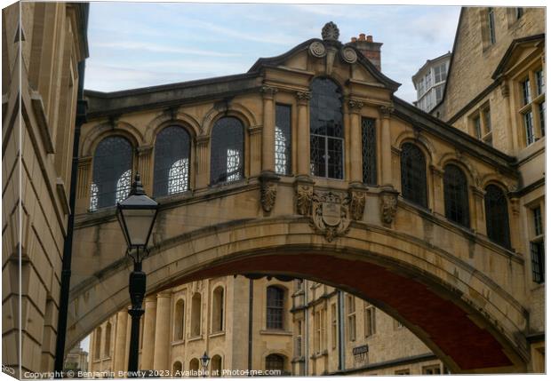 Bridge of Sighs Canvas Print by Benjamin Brewty