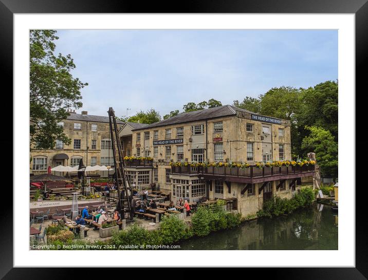 Head of the River Framed Mounted Print by Benjamin Brewty