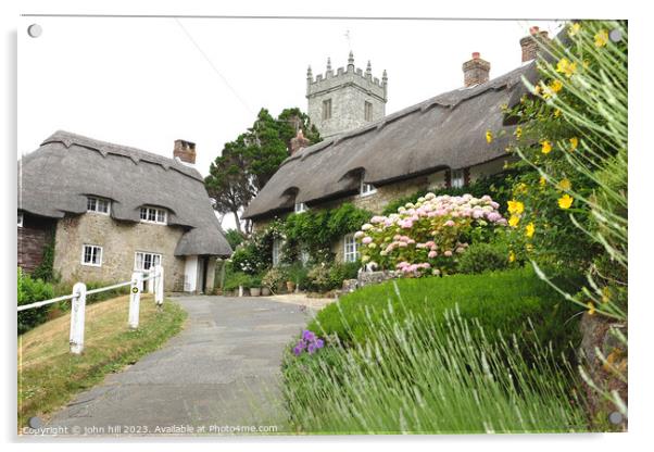 Church hill, Godshill, Isle of Wight  Acrylic by john hill