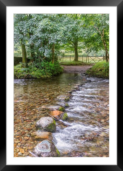 Stepping Stones  Framed Mounted Print by James Marsden