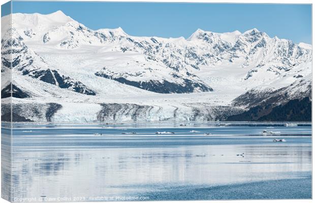 Harvard Tidewater Glacier at the end of College Fjord, Alaska, USA Canvas Print by Dave Collins