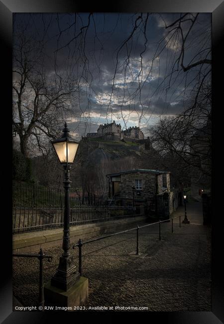 Edinburgh and the Castle from Princes Street Framed Print by RJW Images