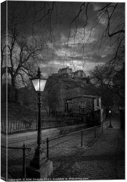 Edinburgh Castle Canvas Print by RJW Images