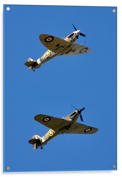 Spitfire and Hurricane Acrylic by Nicky Vines
