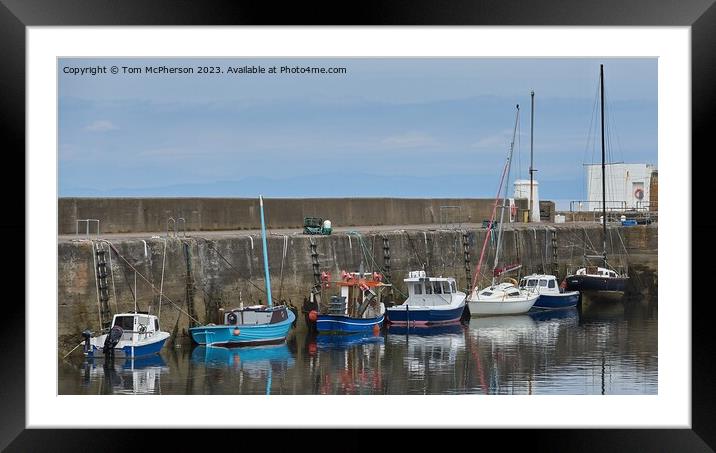 Tranquil Harbour Solitude Framed Mounted Print by Tom McPherson