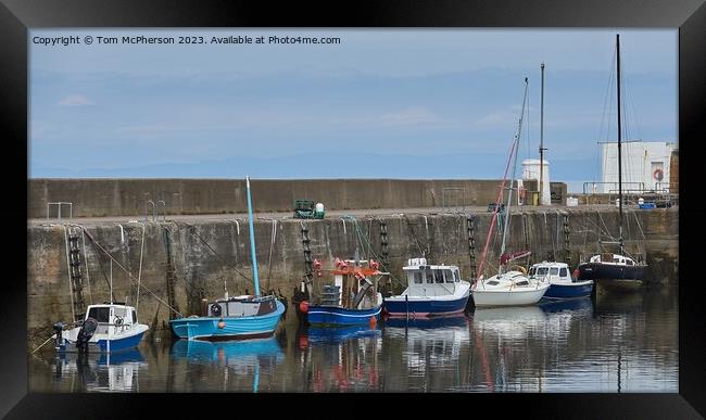 Tranquil Harbour Solitude Framed Print by Tom McPherson