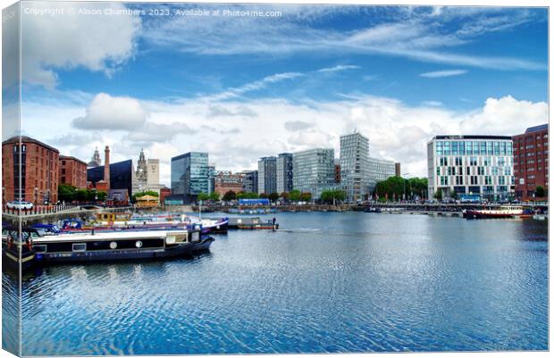 Salthouse Dock Liverpool  Canvas Print by Alison Chambers
